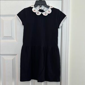 Bella Bliss Girls Embroidered Collar Dress